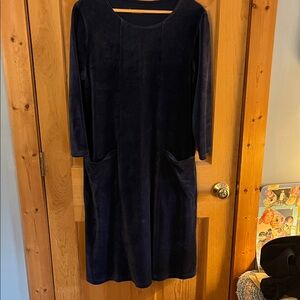 Elegant Navy Blue Women's Dress